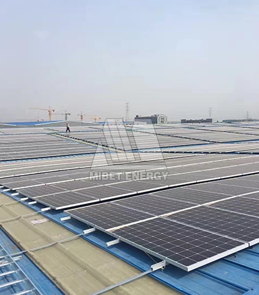 12 MW Metallziegeldach-PV-Projekt in Shandong, China