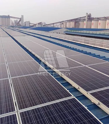 14 MW Metallziegeldach-PV-Projekt in Yingkou-Hafen, China