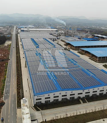 6,16 MW Metallziegeldach-PV-Projekt in Jingmen, China