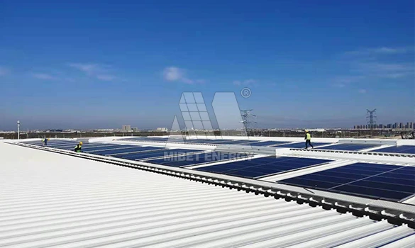 7 MW Metallziegeldach-PV-Projekt in Tianjin, China