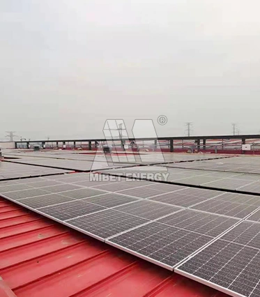 9,06 MW Metallziegeldach-PV-Projekt in Xi'an, China