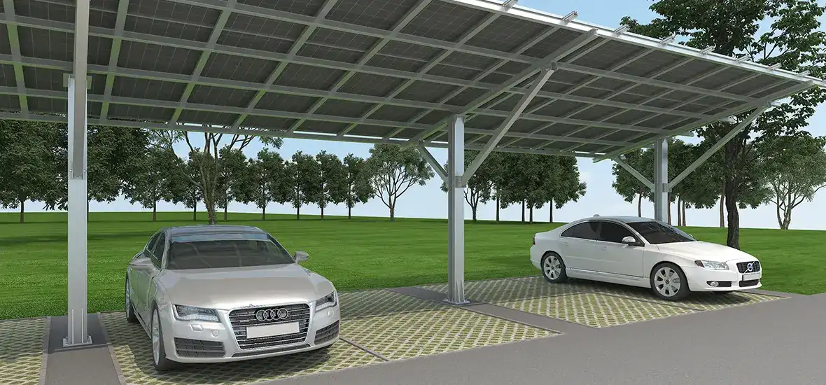 Einzelsäule Carport PV-Montagesystem Szenendiagramm