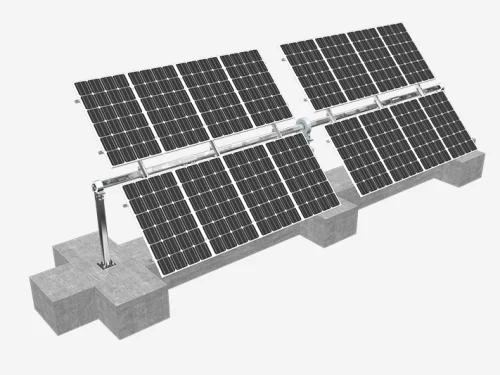 Flaches Einachsige PV-Nachführsysteme TR2