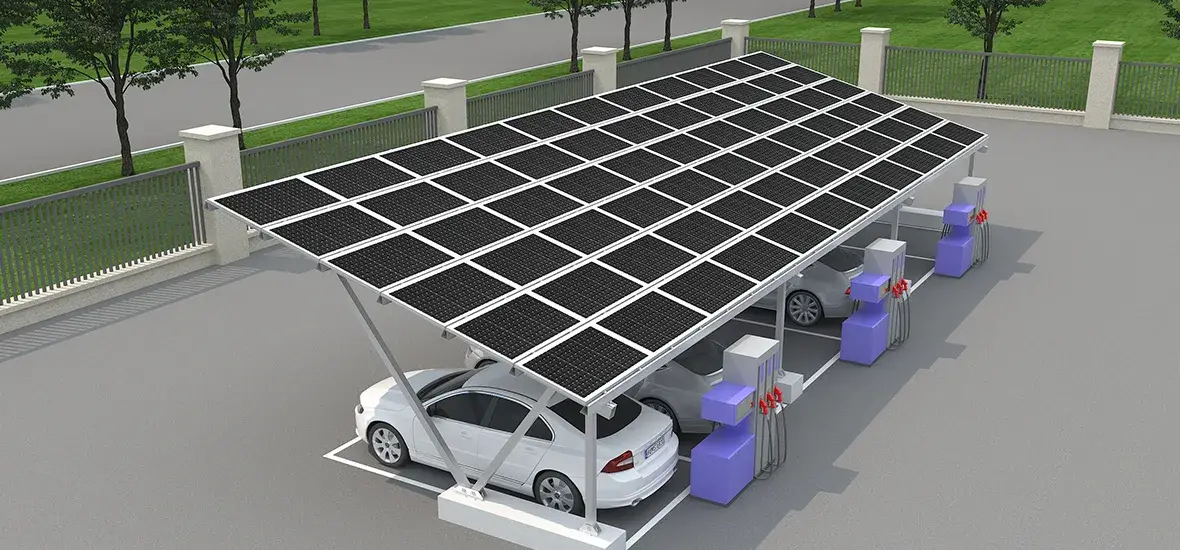 Montagesystem für die Photovoltaik-Carports Szenendiagramm