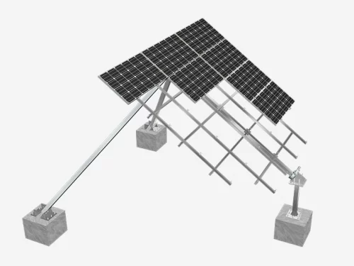 schrages einzelachse solar-nachfuhrsystem