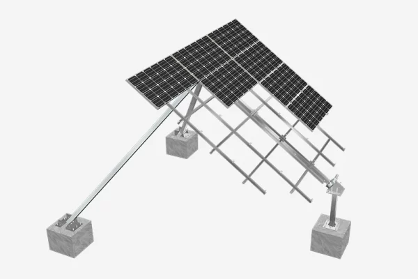schrages einzelachse solar-nachfuhrsystem