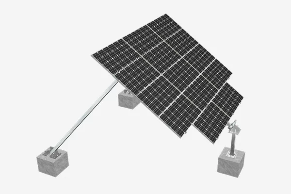 schrages einzelachse solar-nachfuhrsystem