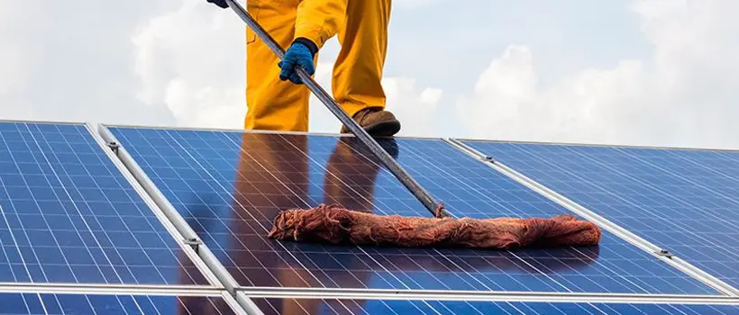 maintenance and cleaning of solar panels