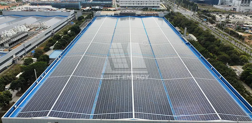 21 MW xiamen china metall auf dach solarprojekt
