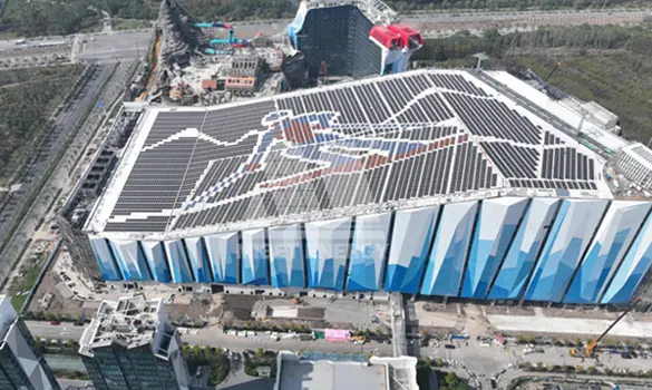 5 MW Metallziegeldach-PV-Projekt in Shanghai, China