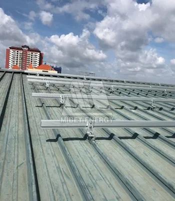 1,2 MW Metallziegeldach-PV-Projekt in Vietnam